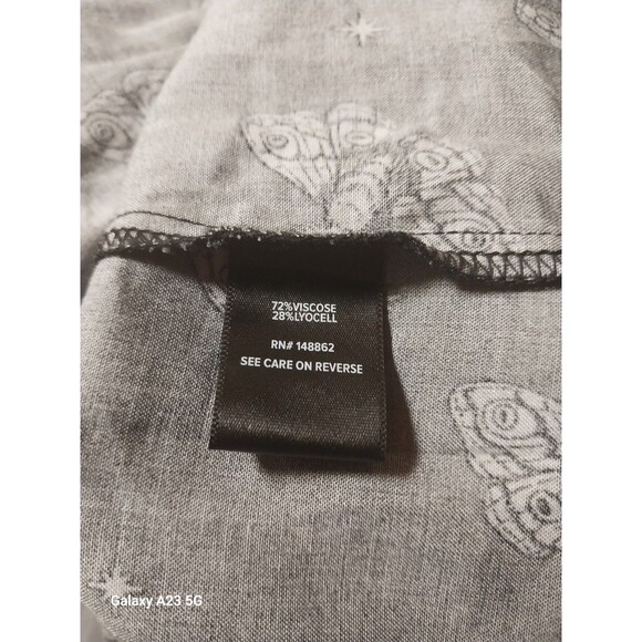 Torrid Emma Babydoll Tunix Size 1X Black Moth Print - Picture 6 of 8